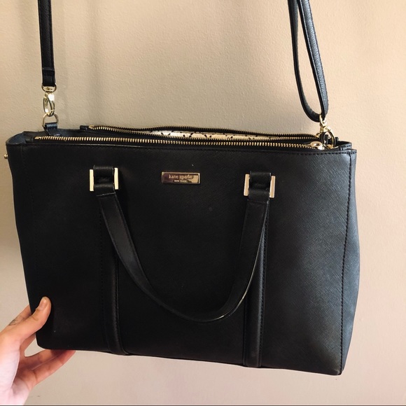 SALEπ Kate Spade Black Leather Crossbody Bag - Picture 6 of 8